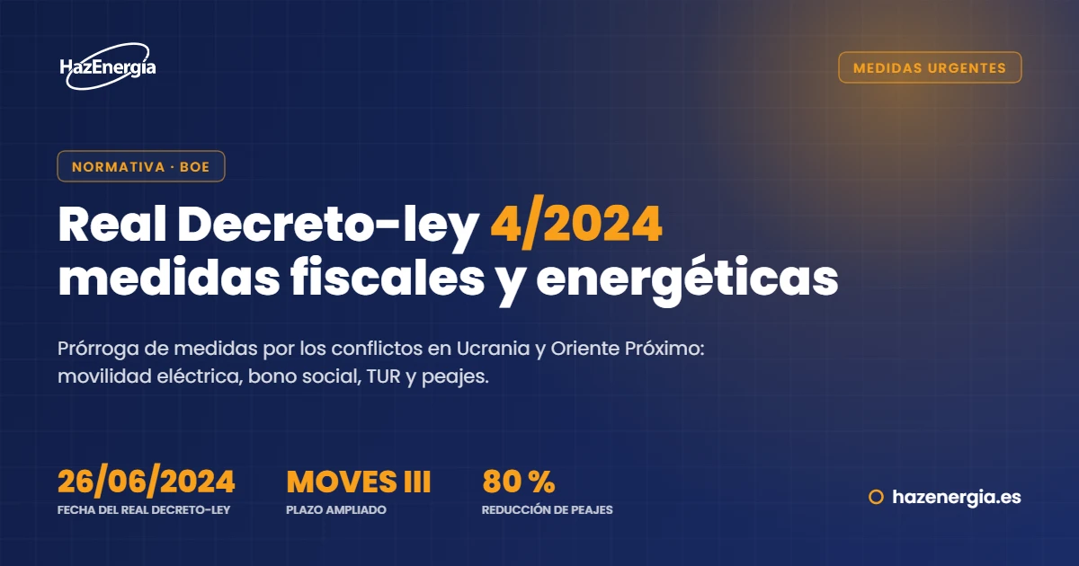 Real Decreto-ley 4/2024: medidas fiscales, energéticas y sociales