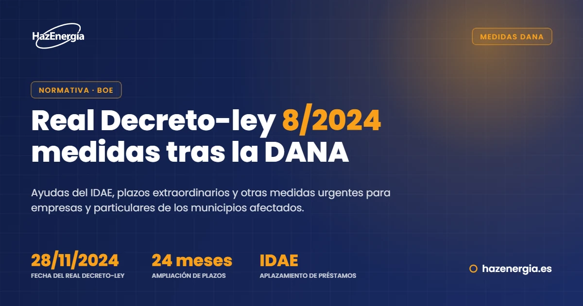 Real Decreto-ley 8/2024: medidas para los municipios afectados por la DANA